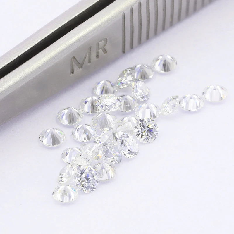 Wholesale Small Size Melee 1.8mm-2.6mm Size .03-.07ct Round Brilliant Cut DEF Color VS-VVS Clarity Lab Grown Diamond