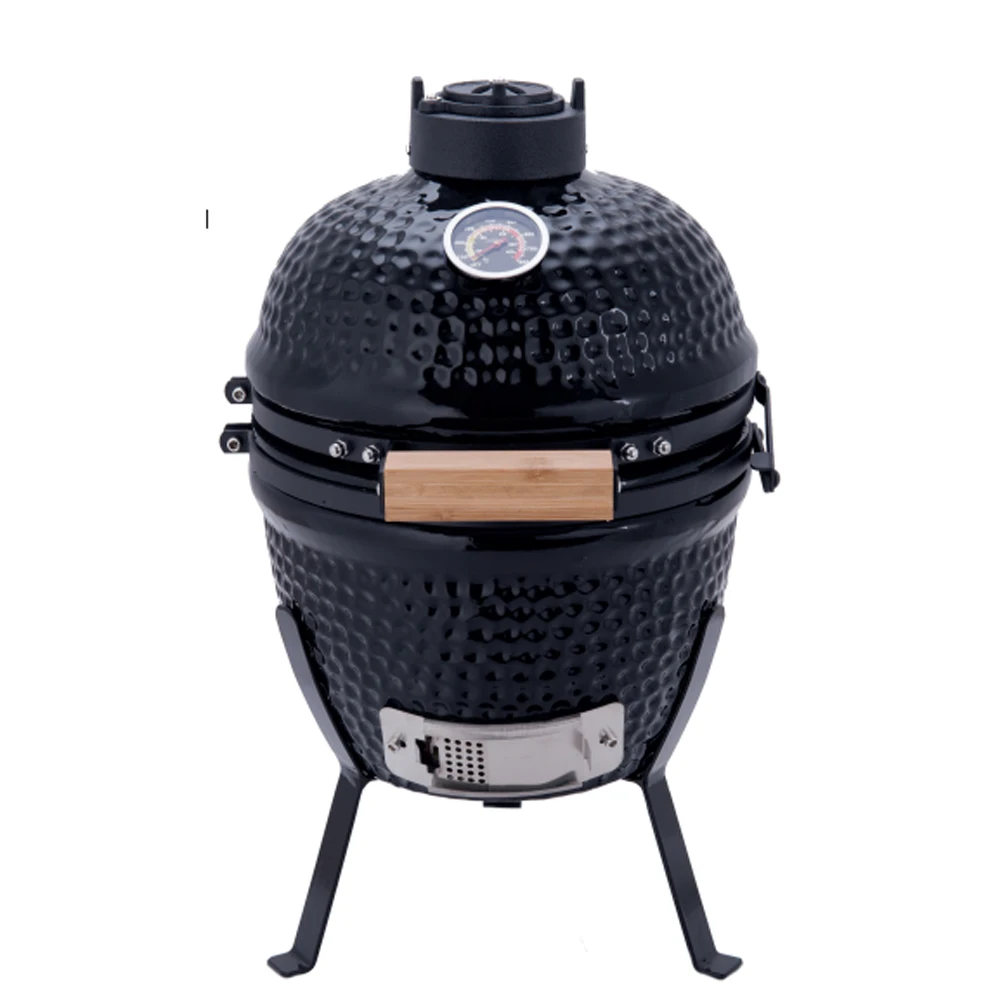 Auplex China Classic Green portable Charcoal Smoker 13 Inch Barbecue/ceramic bbq kamado grill