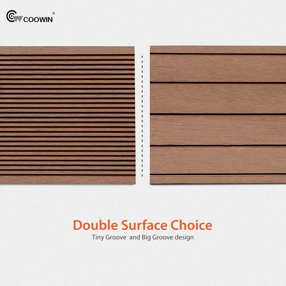 Outdoor China Cheap Hollow Wood Plastic Composite Decking