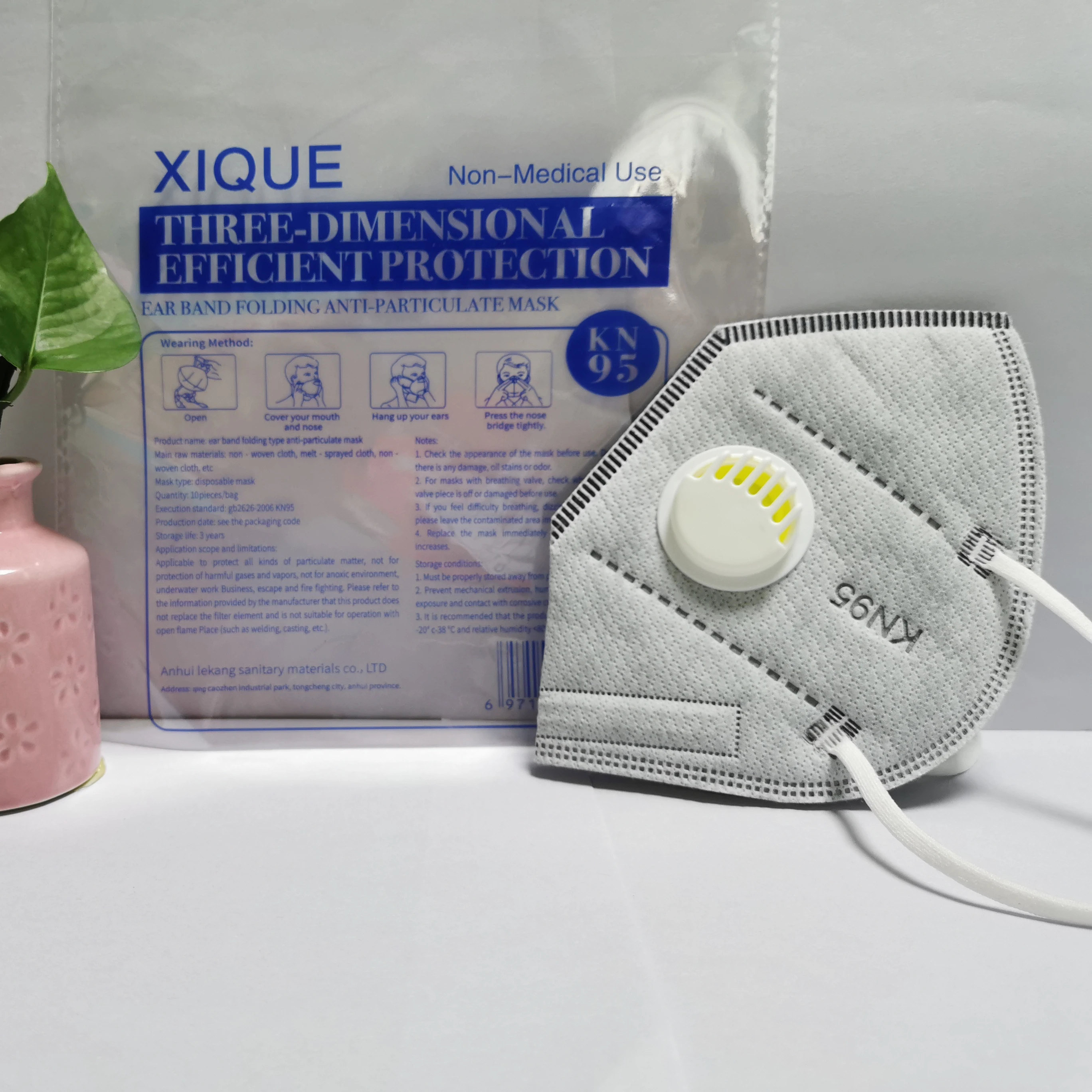 faceshield kn95 Face Mask Respirator kn95 with Valve 5 Layer N95mask Kn95mask NON-WOVEN Fabric kn95