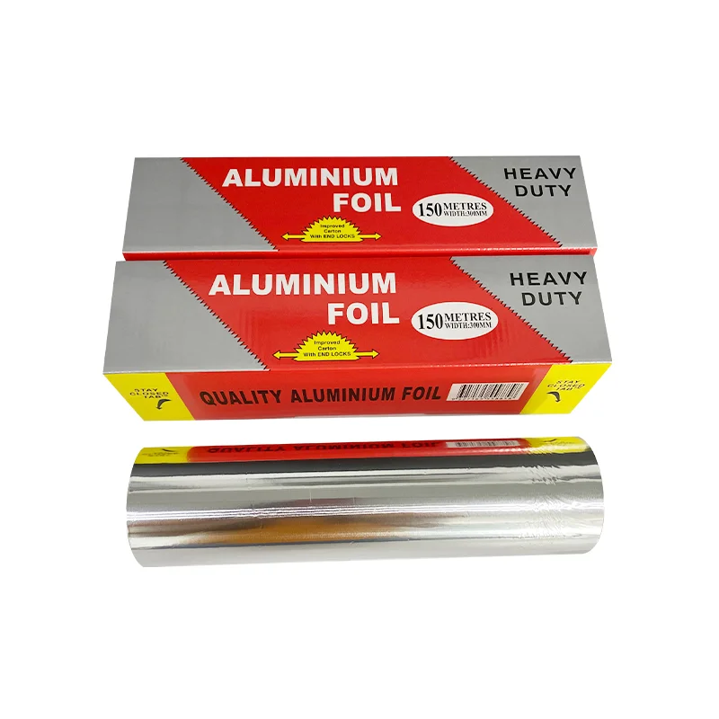 
30cm*150m*0.009mm Aluminum foil wrap aluminum foil paper high quality aluminum foil paper for food packaging 