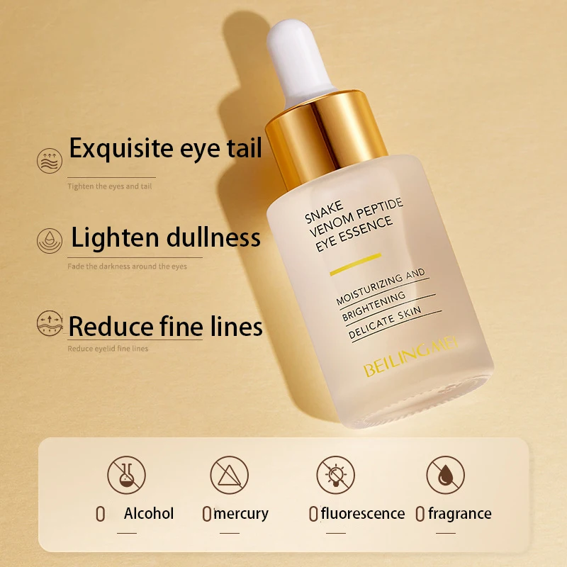 Private Label 30ML Anti Wrinkles Puffiness Eye Serum Remove Dark Circles Brightening Tightening Under Eye Care Serum
