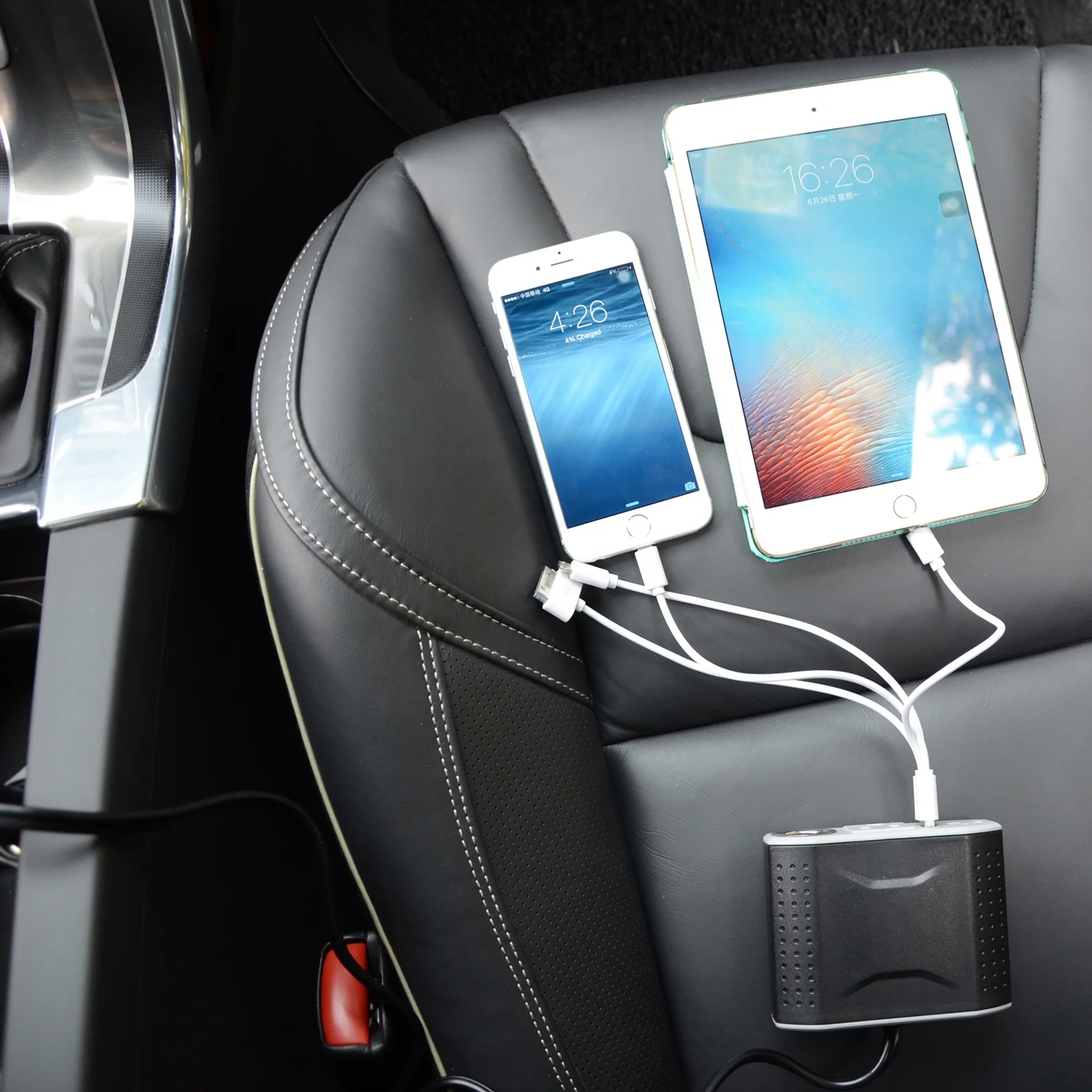 
Smart 100 watt car power inverter dc to ac converter with USB charger and DC 12V cigarette socket 