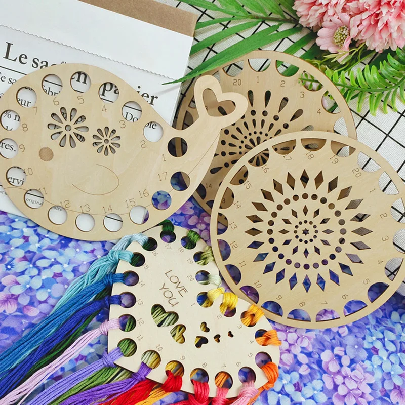 hread Holder Organizer Board Embroidery Thread Finishing Board Yarn Friendship Hollow