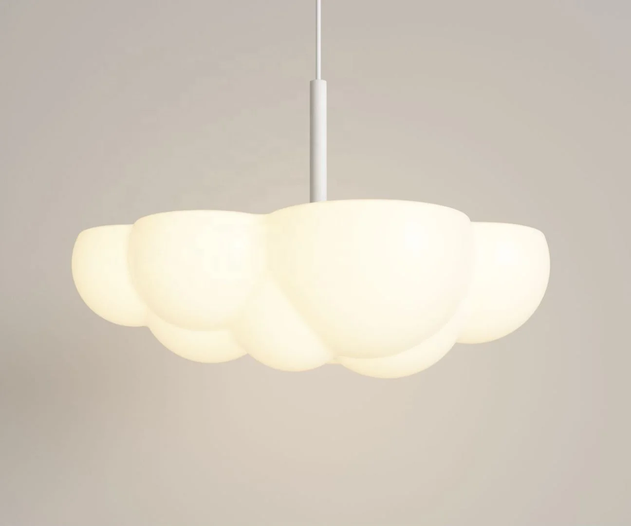Simple Style White Iron Acrylic LED Pendant Light Round Fancy Ceiling Hanging  Lamp Home Restaurant Indoor Light Decor