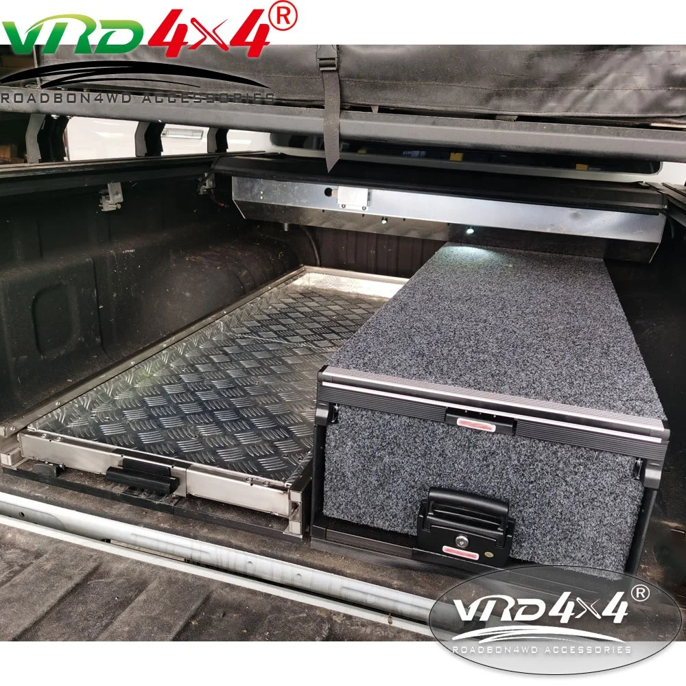 Cargo Slider Tray Metal 4x4 Drawer System Wit h Kitchen Build in Top Quality 4X4 Storage Sliding Draw for Pickup Trucks
