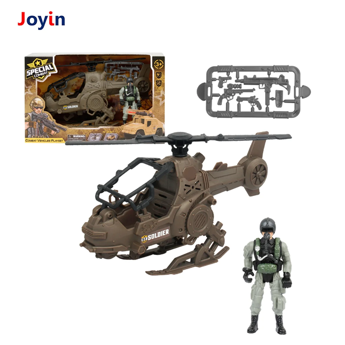 Battle Ready Toy Collection - Play-Pretend Games Kids Military Toy Vehicles and Special Forces Soldier Toy Set