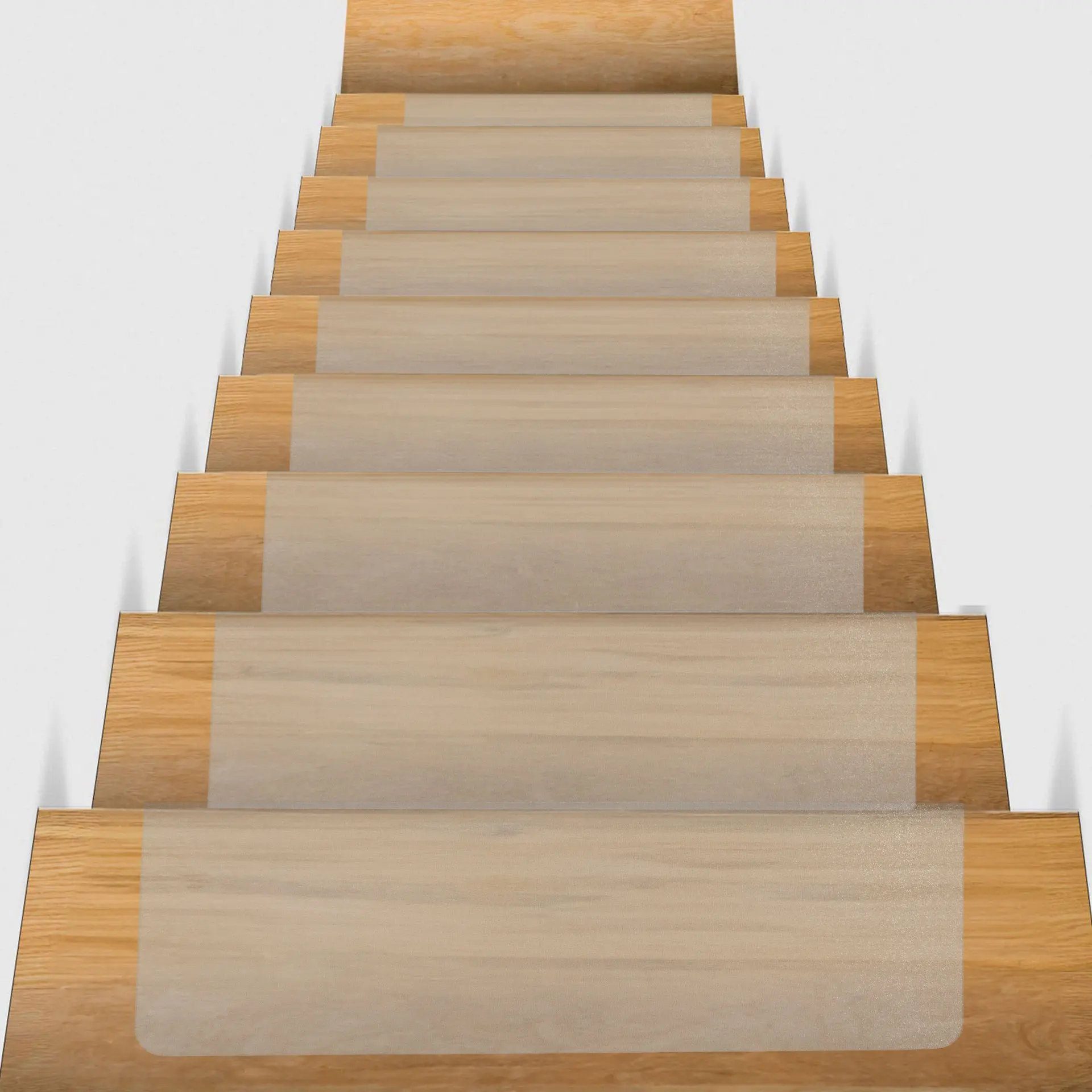PC Clear Stair Treads Non Slip, Stair Rugs for Wooden Steps, Stairs Runner