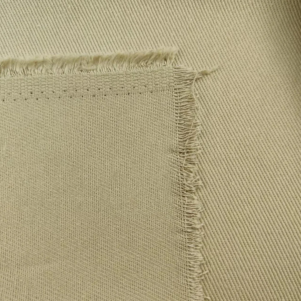 Best Selling Heavy Weight 330gsm 7*7 Cotton Twill Stone Washed Fabric Woven Cotton Fabric 100% Cotton Twill fabric