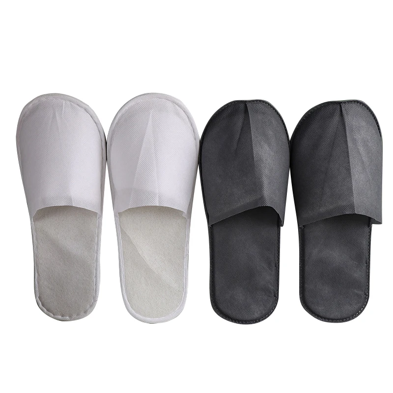 Ligthtweight Nonslip Sole Hotel Amenities Disposable Nonwoven Hotel Slipper
