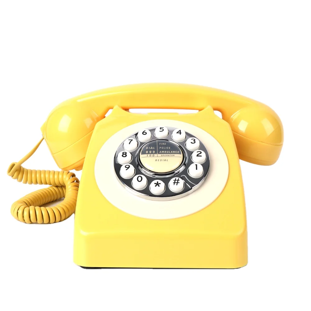 Cheeta Guest Book Phone Message Recording Recorder Old Fashion Antique Telephone