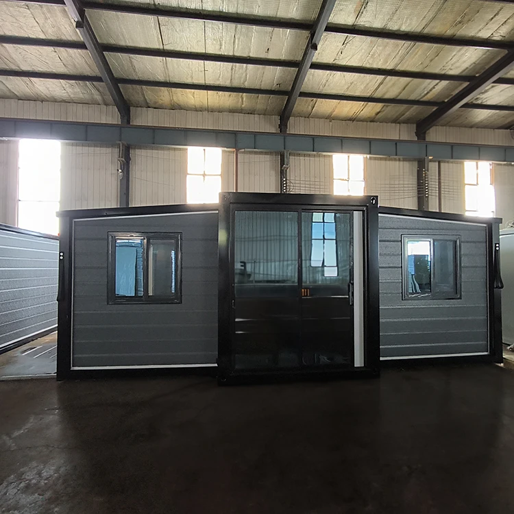 China Luxury Prefabricated Prefab Luxury Push Out 20ft Expandable Container Houses Home Office Cabin Shelter