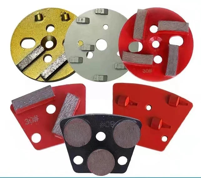 Trapezoid Grinding Pad PCD Disc Abrasive Disc,diamond Grinding Shoe/plate Diamond and PCD 65 Mn for Concrete Floor