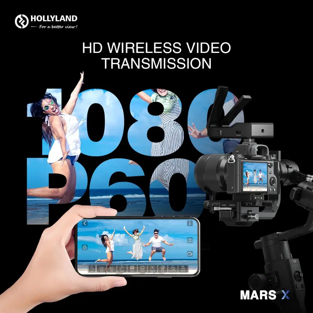 Hollyland Mars X беспроводной передачи видеосигнала 300ft HD-MI 1080P HD передатчиком изображения камера аксессуары