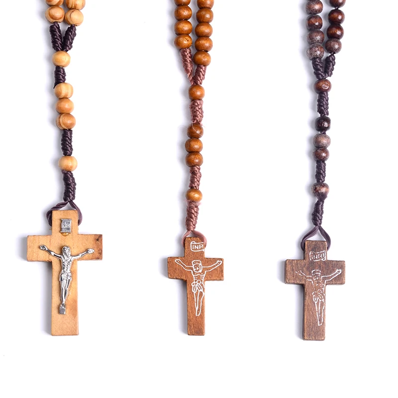 YIWU Christian Gift Wholesale Religious Wood Rosary