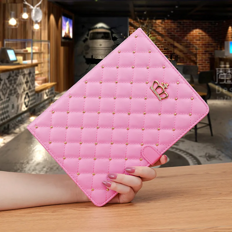 Diamond Tablet Case Flip Book Leather Smart Covers Case For ipad 9.7 Air2 Pro 10.5 Pro 11inch Mini 2 3 4 5 9th 10th Generation