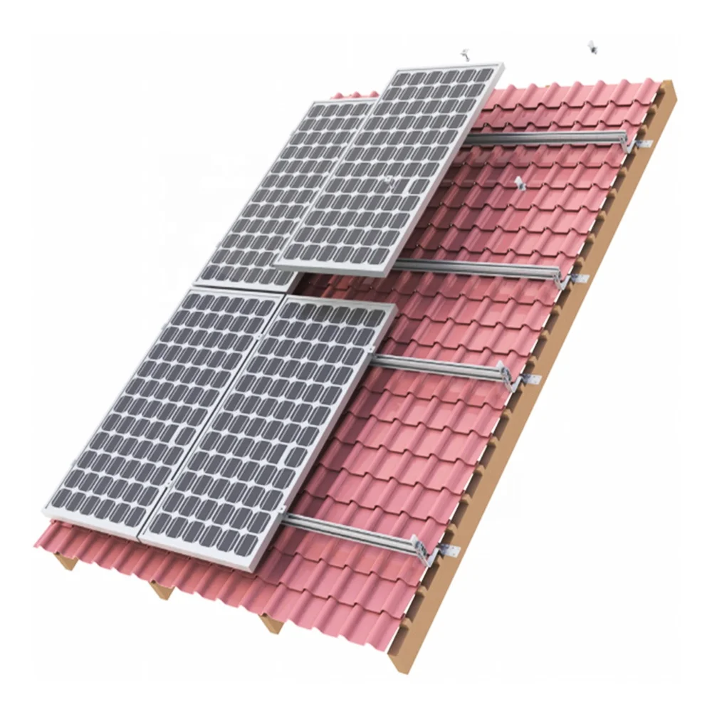Sunpal Aluminum Solar Panel Mounting Rail Bracket For Tiles Roof Install