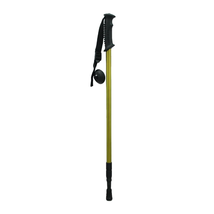 Hot Sell Folding Ultralight Alpenstock Outdoor Adventure Pathfinder Survival Tool Walking Sticks for Hiking