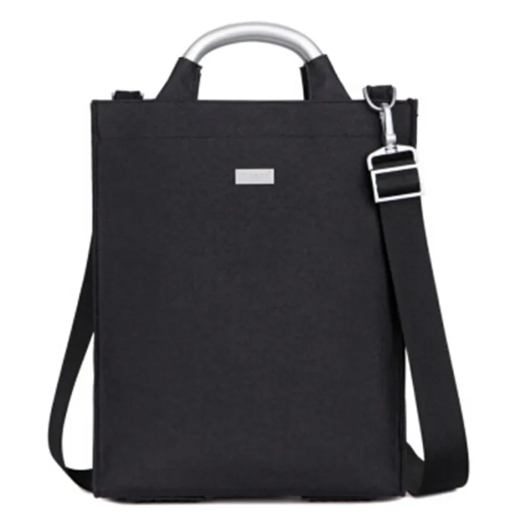 Waterproof Polyester Men Zipper Document Messenger Bag 14 Inch Laptop Sleeve Shoulder Business Backpackag