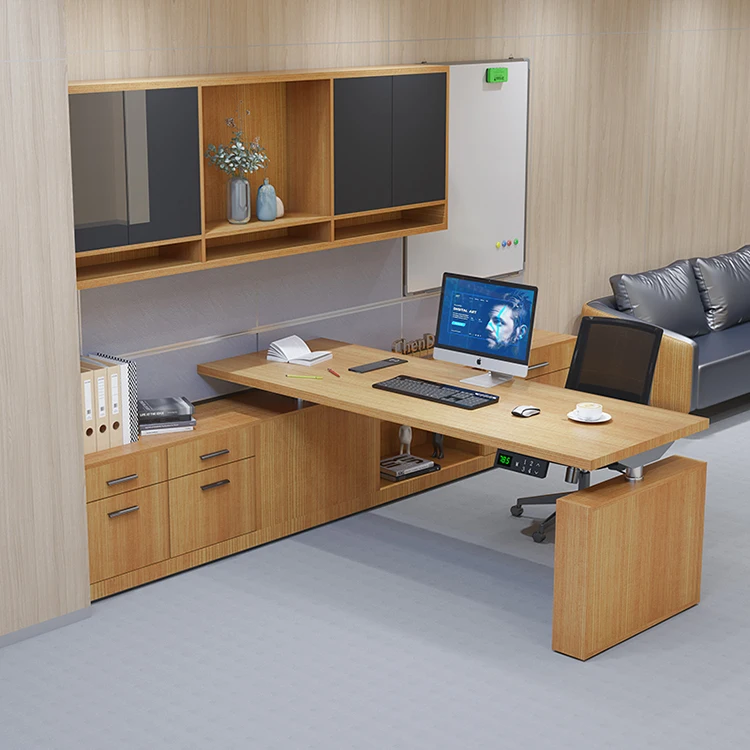 Commercial Furniture Office Height Adjustable Standing Desk Dual Motor Frame Manager Table Work Station Computer Desk