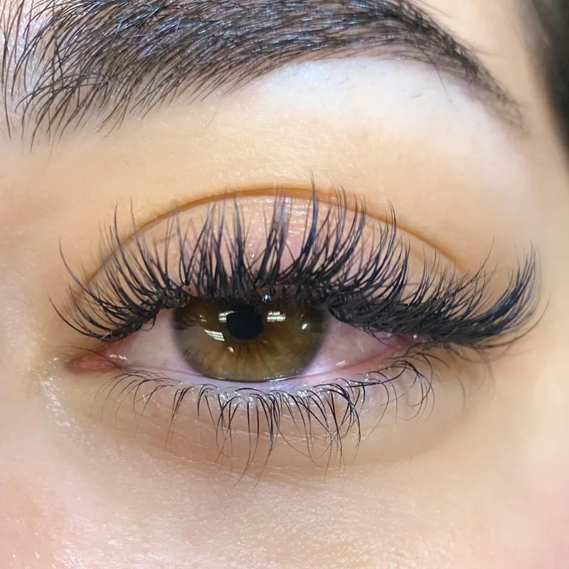 Factory wholesale Russian Full Strip Lashes d curl 3d strip lashes natural false eyelashes
