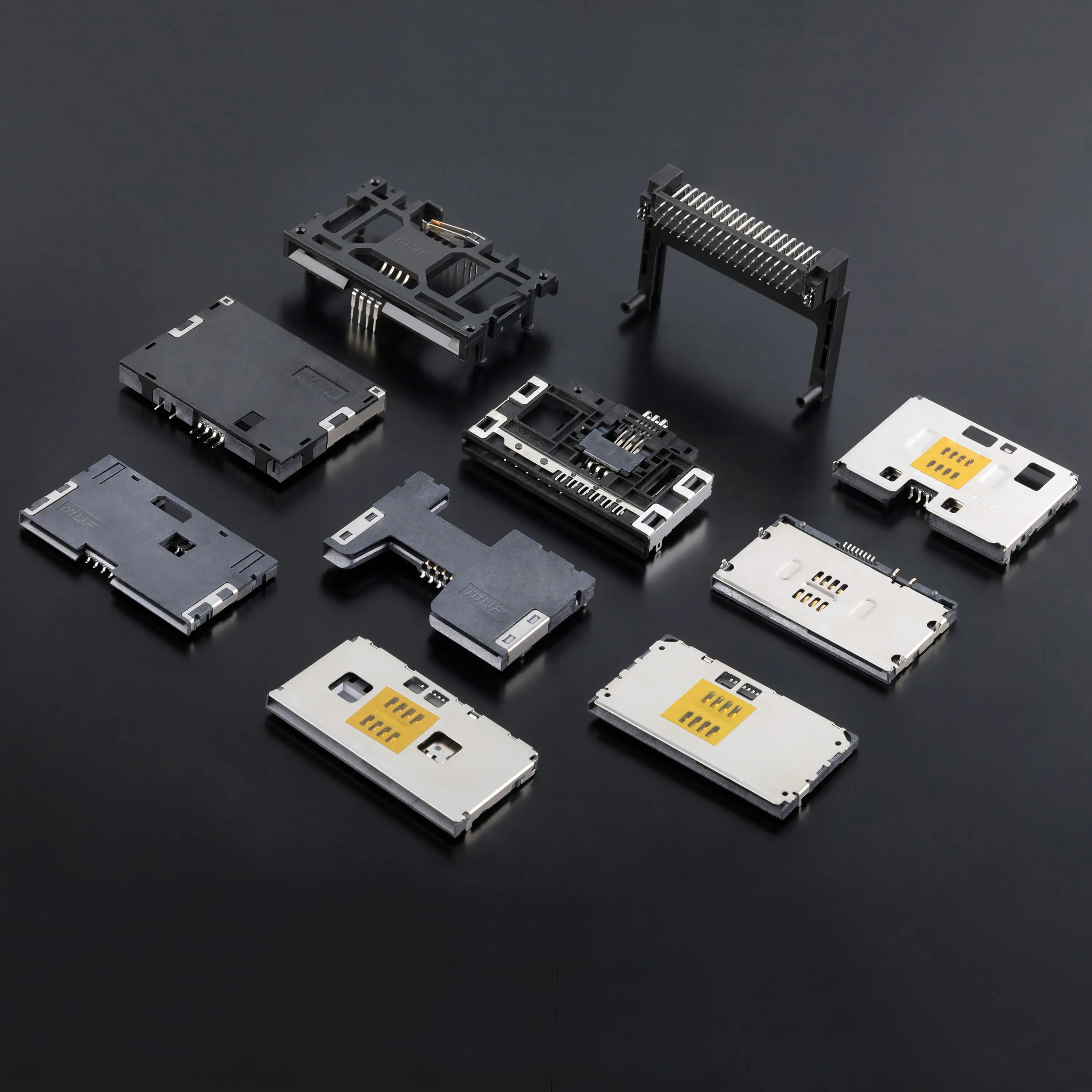 MUP 8 Pin female  Smart card connector with blade switch pcb   IC card reader for STB     intelligent remote three-ammeters