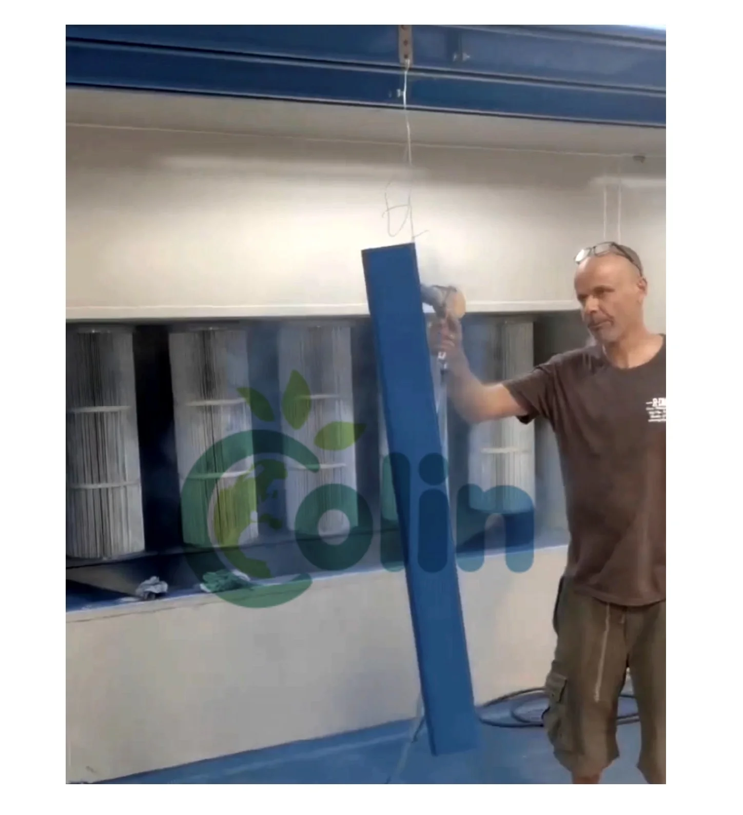 CE ISO custom  aluminium profiles top rail manual powder coating solution power coating line