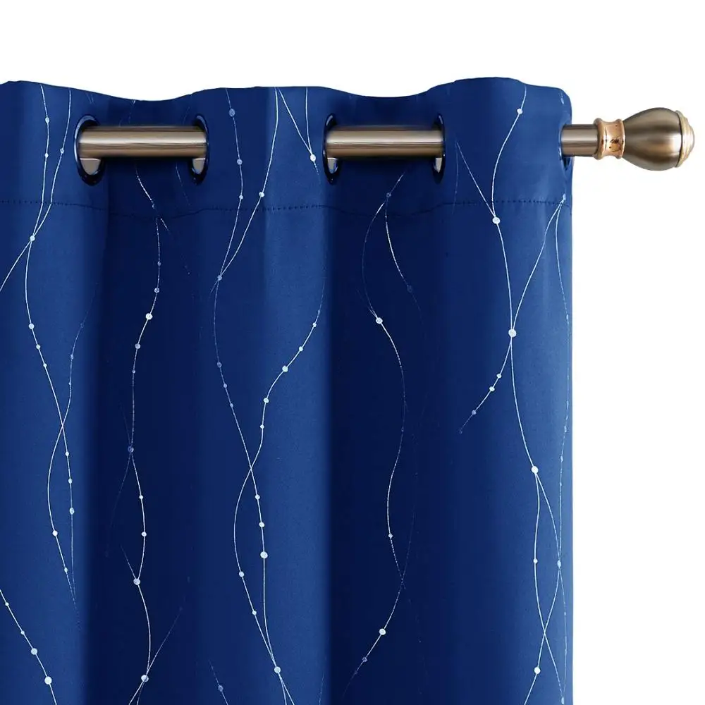 Moderate price european elegant blackout living room curtains luxury blackout window curtains