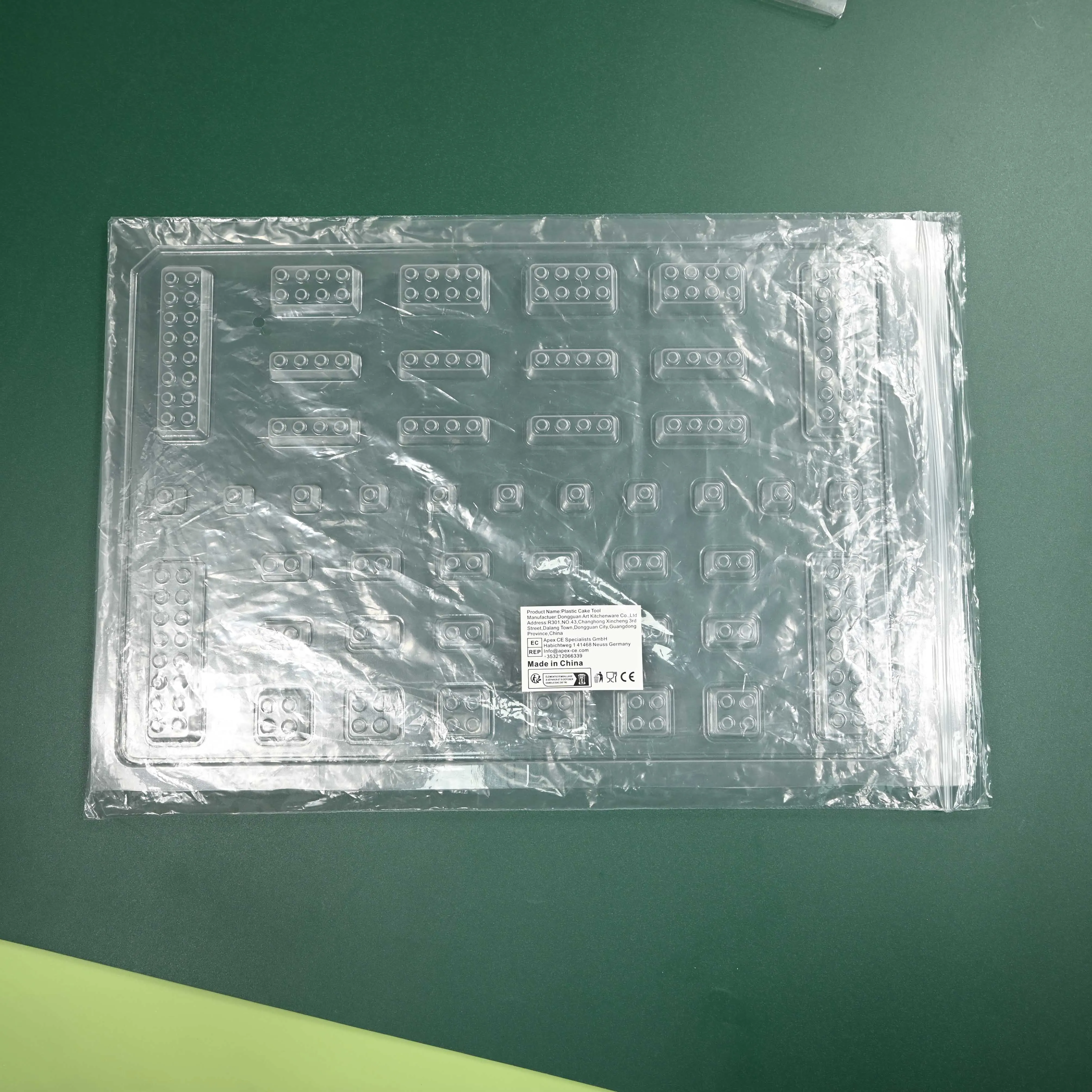XJH 3D Legos Shaped Hard Baking Pastry Cake Decorating Moulds Legos Shapes Plastic Chocolate Mold