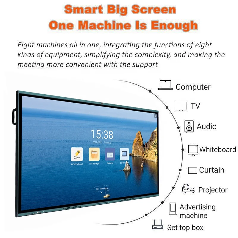 Новый пользовательский низкая цена 75-дюймовый ЖК в формате 4K UHD емкостный сенсорный экран цифровой Смарт доска интерактивная плоская панель взаимодействовать для
