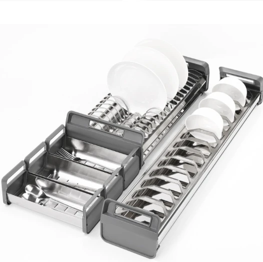 
Stainless steel drawing baskets pull out basket with tenden box stainless steel transformer pull out basket soft closing slide 