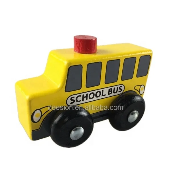 SOLID WOODEN SCHOOL BUX  EDUCATIONAL TOY