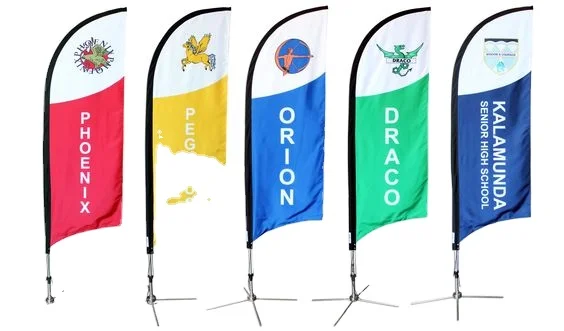 Flying Beach Flag Banner Teardrop Flag Cross Base Outdoor Feather Flag Promotional For Advertising