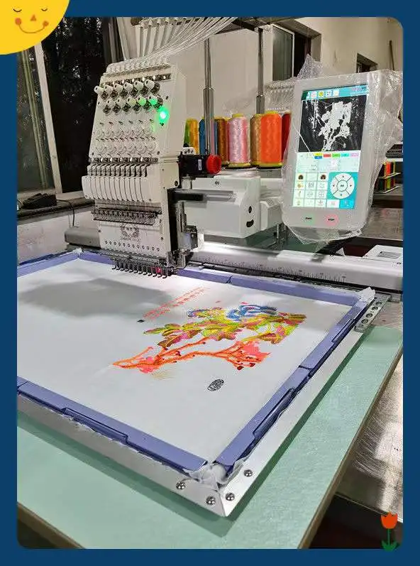 Computerized Embroidery Machine Single Head Embroidery Machine Full Automatic Small Commercial Embroidery