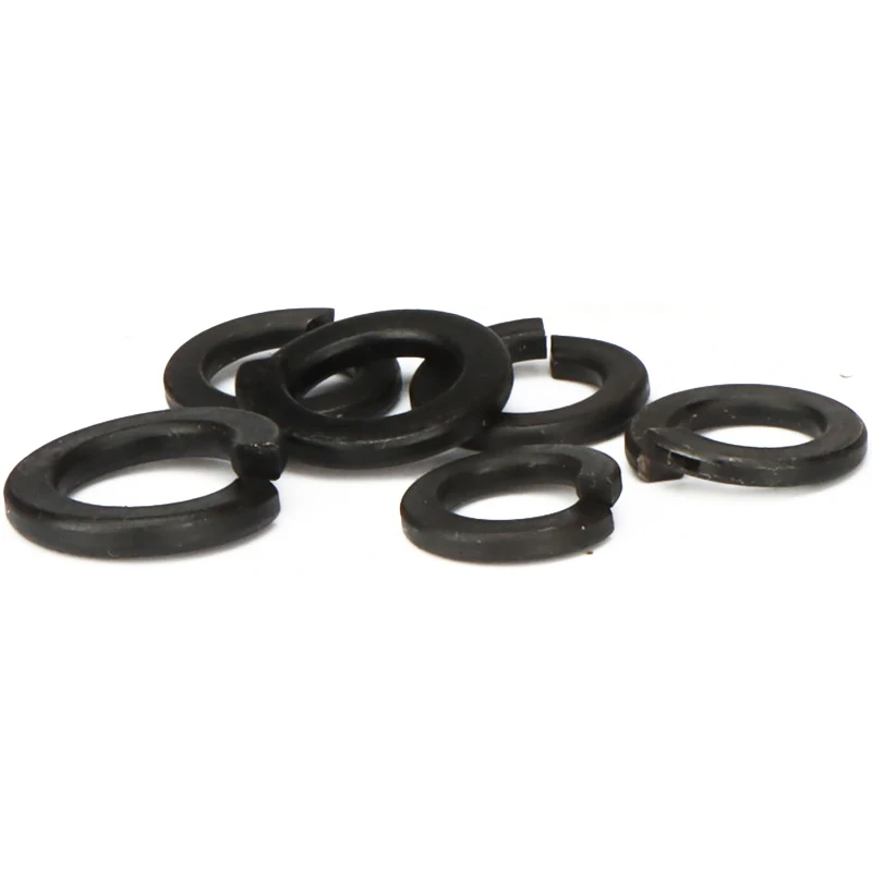 Hebei factory 8.8 Grade High Strength Steel Spring Washer Black Color