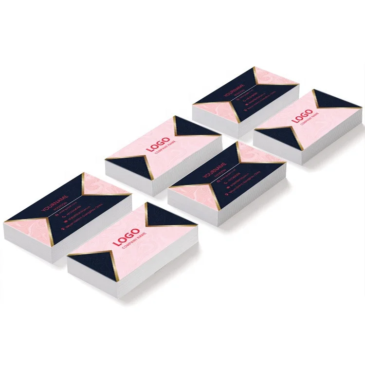 China made wholesale low price printed right angle paper business cards