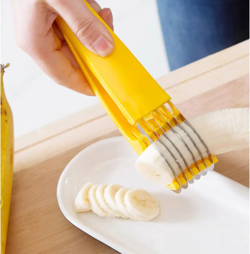 Sausage  Cutter strawberry Grape Fruit Vegetable Salad Peeler Cutter Slicing Tool Banana  slicer