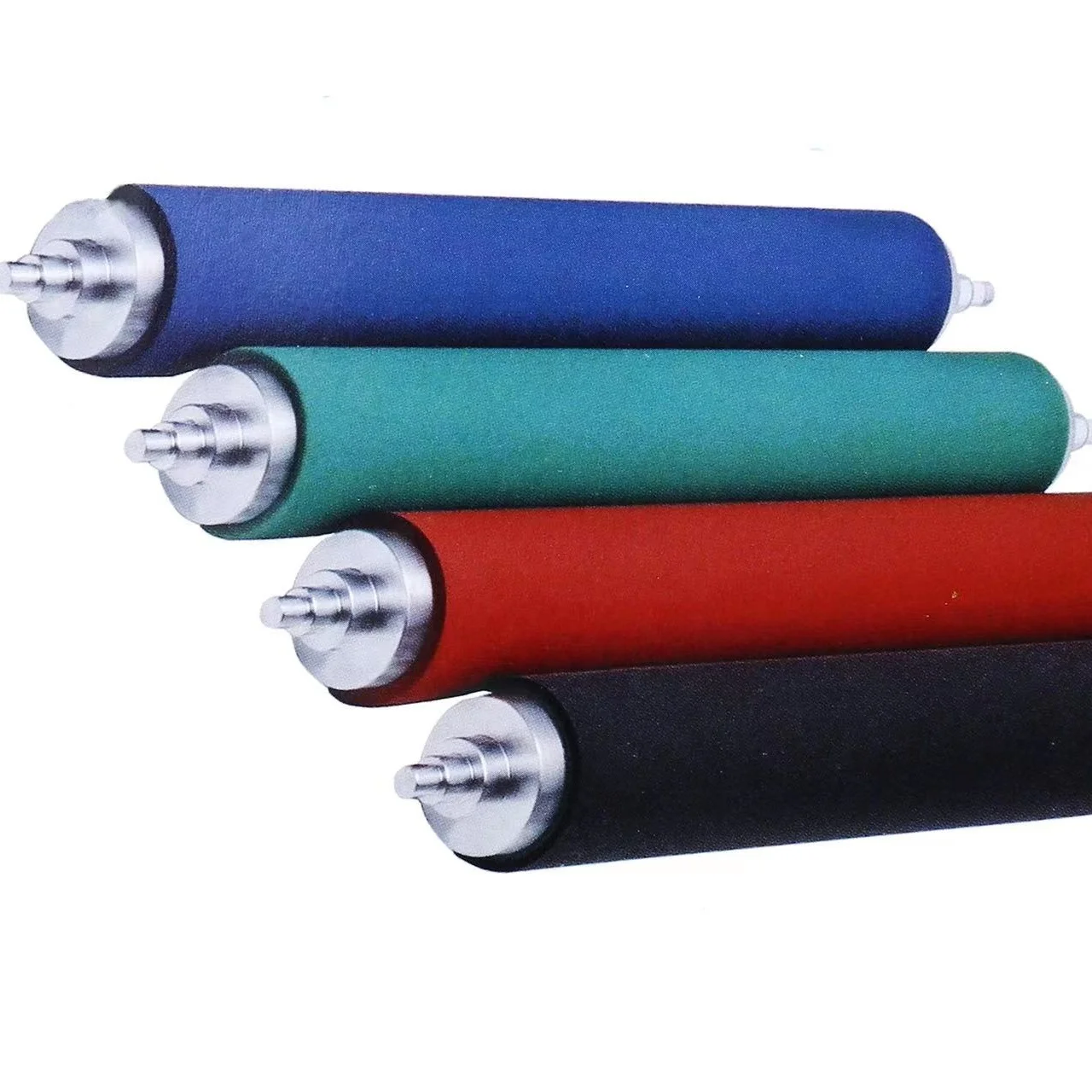 4 color roll to roll label flexo printing machine rubber roller