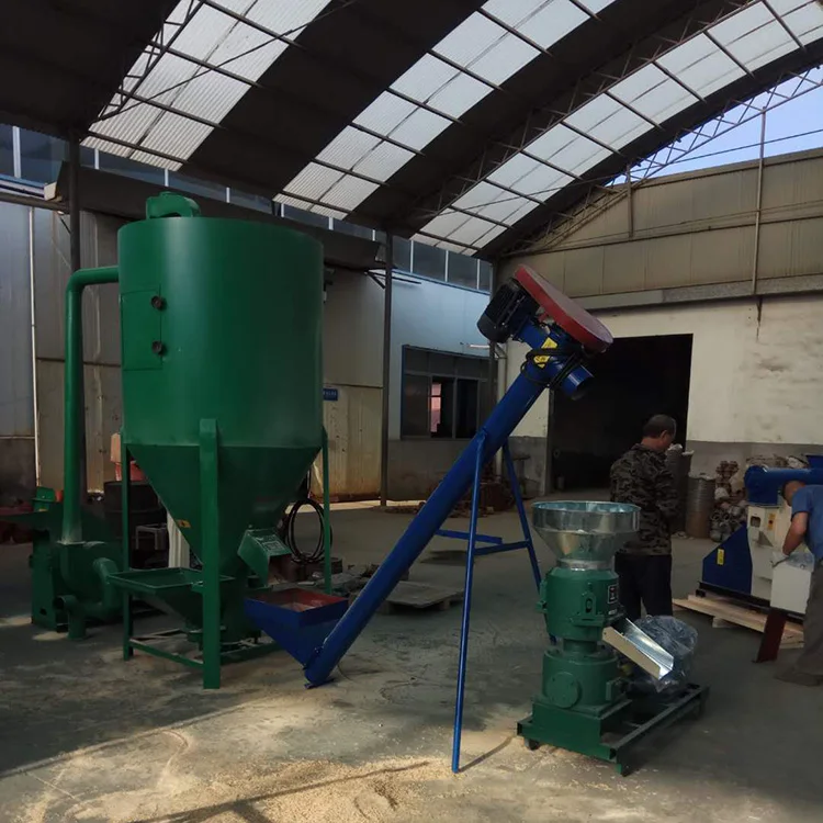 Farm Feed Processing Machine Animal Poultry Chicken Cattle Sheep Pig Feed Making Machine Complete Feed Production Line
