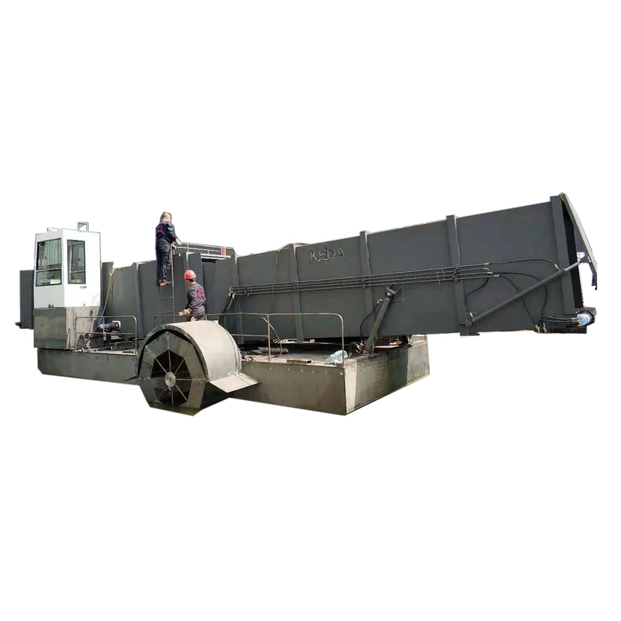 
60 cubic meter capacity weed barge and trash transporter barge for sell 