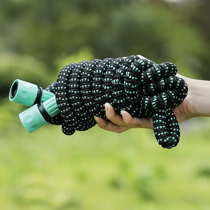 50ft 100ft Flexible Fabric Soft Magic Water Hose Expandable Garden Hose for Washing Cars with water spray gun