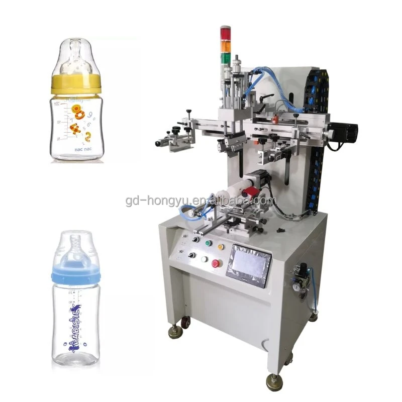 Semi Automatic Servo Rotary Silk Screen Printing Machine for baby feeder