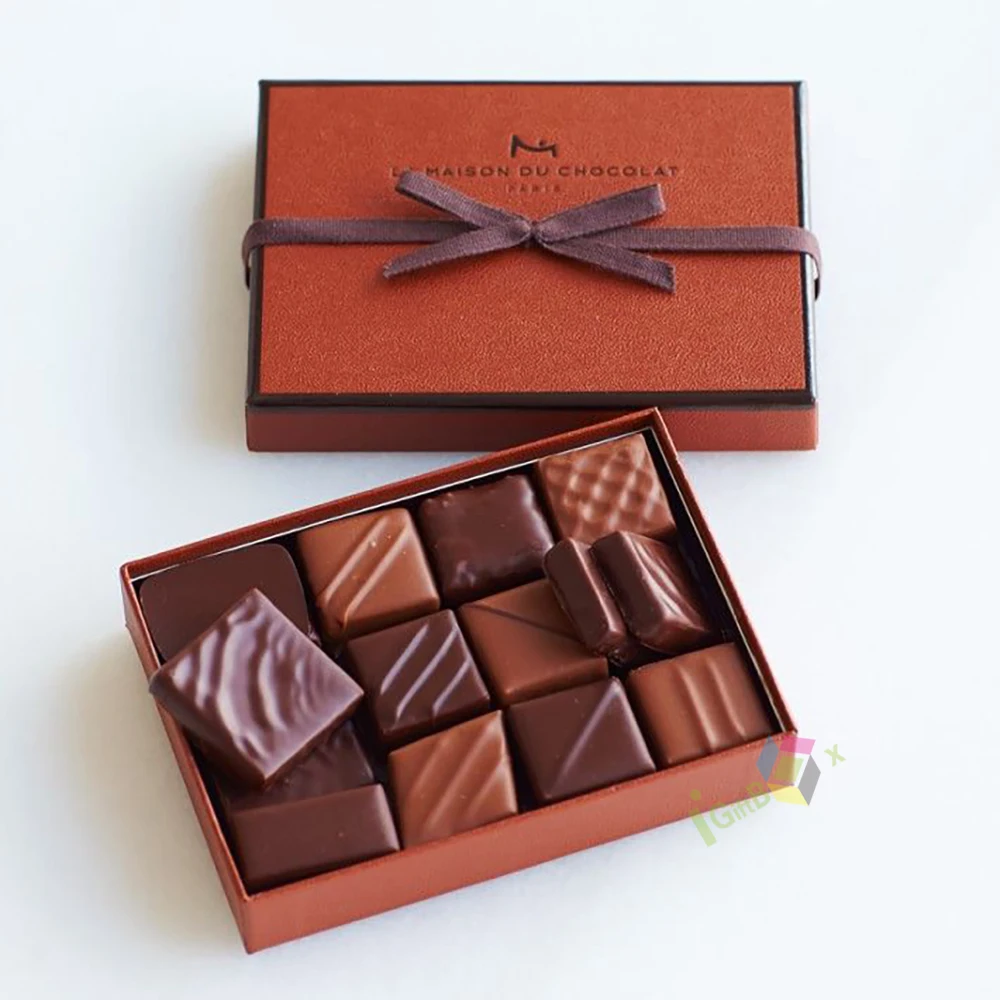 Custom Low Cost Empty Fancy Chocolate Boxes Weeding Candy Food Gift Packaging Box With Tray