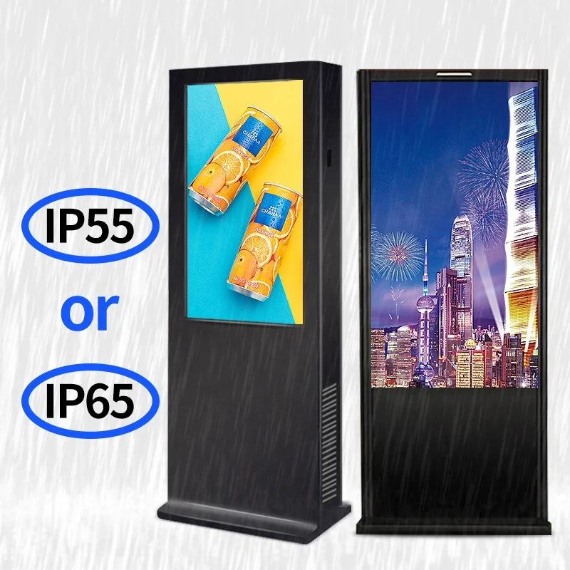 79 Inch Wifi Network waterproof Outdoor Icd Led Display Digital Signage Advertising Player Kiosk Screen