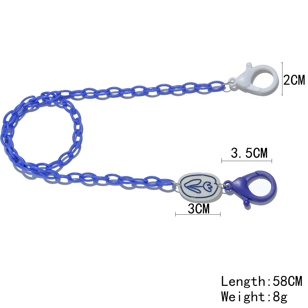 New Korean fashion hanging rope acrylic chain for glasses children small flower hanging rope creative anti loss glasses chain