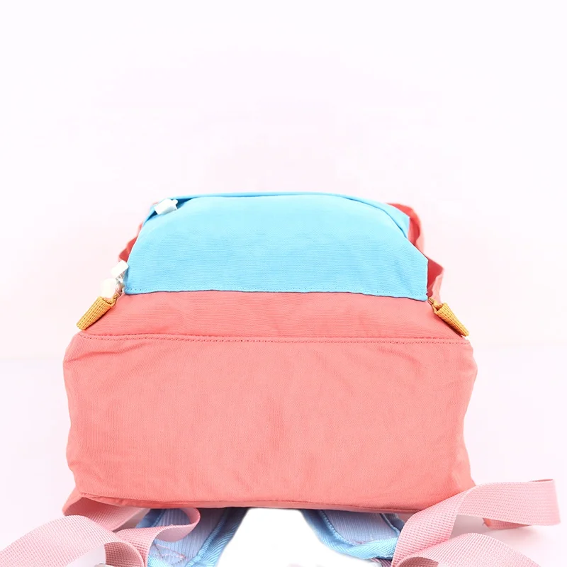 CHANGRONG Custom color block girl school backpack bag for travel