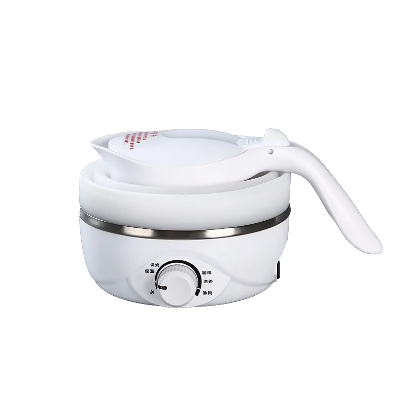 High quality small folding portable silicone kettle electric silicone for travel travelling kettle