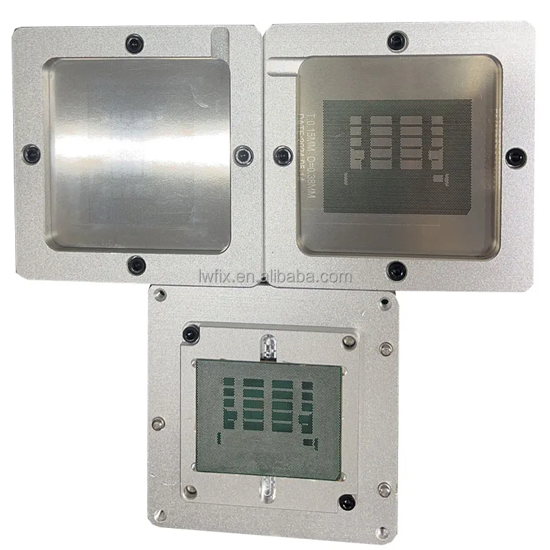 New BGA Reballing Stencil Kits Station for Game Players Switch CPU IC Chip Stencils Pin Solder Tin Plant Net Square
