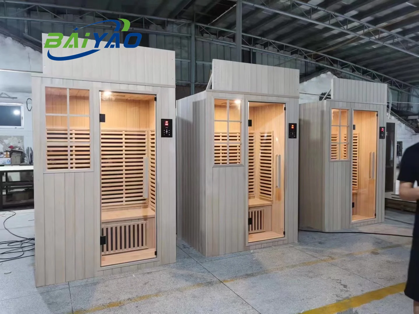 Large Size Sauna Indoor Hemlock Wood Slimming Beauty Wet Sauna Room Health And Wellness Spa Sauna 6 Person