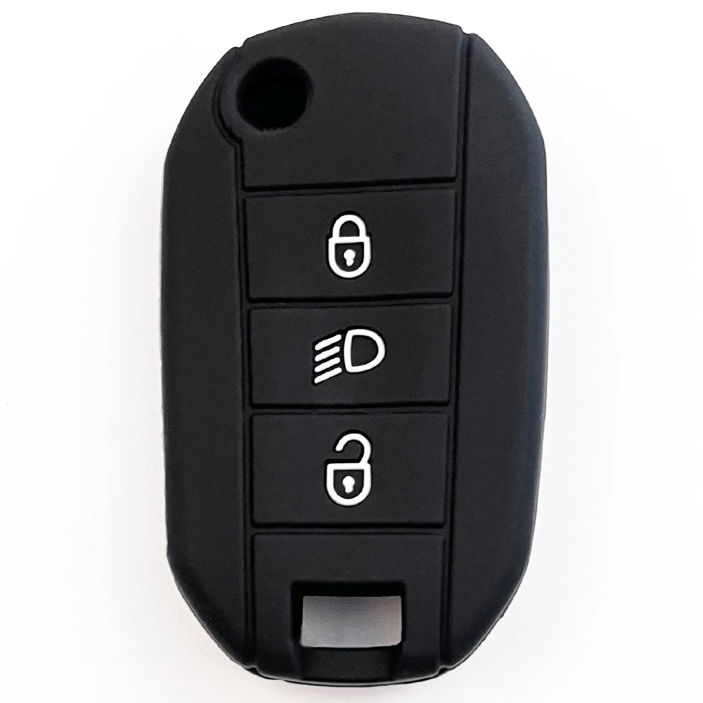 3 Button Silicone Car Key Cover For Citroen Xsara Picasso C4PICASSO AircrossC2 Car Silicone Key Case
